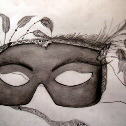 Mask Drawing Hand Drawn