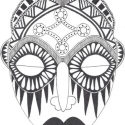 Mask Drawing Professional Artwork