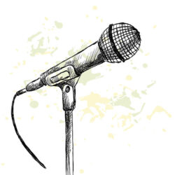 Mic Drawing Image