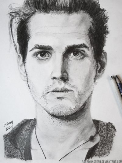 Mikey Way, Bass Guitarist, Musical Talent, Emo Icon, My Chemical Romance Drawing