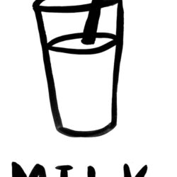 Milk Drawing Artistic Sketching