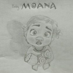 Moana Drawing Sketch