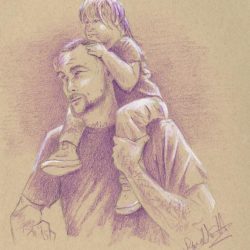 Mother and Child Drawing Amazing Sketch