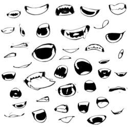 Mouths Drawing Unique Art