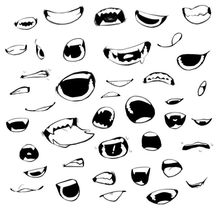 Mouths Drawing Unique Art