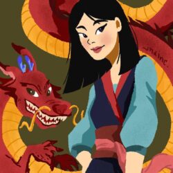 Mulan Drawing Modern Sketch