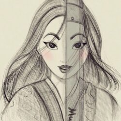 Mulan Drawing Picture