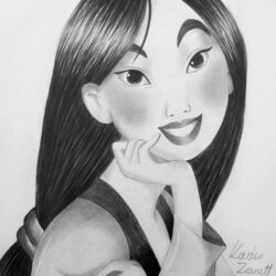 Mulan Drawing Professional Artwork