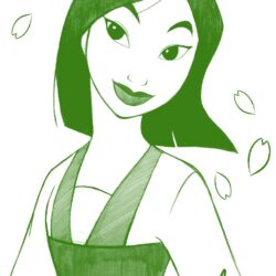 Mulan Drawing Unique Art