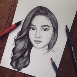 Nadine Lustre Drawing Amazing Sketch