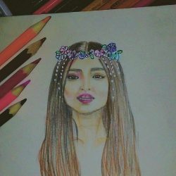 Nadine Lustre Drawing Artistic Sketching