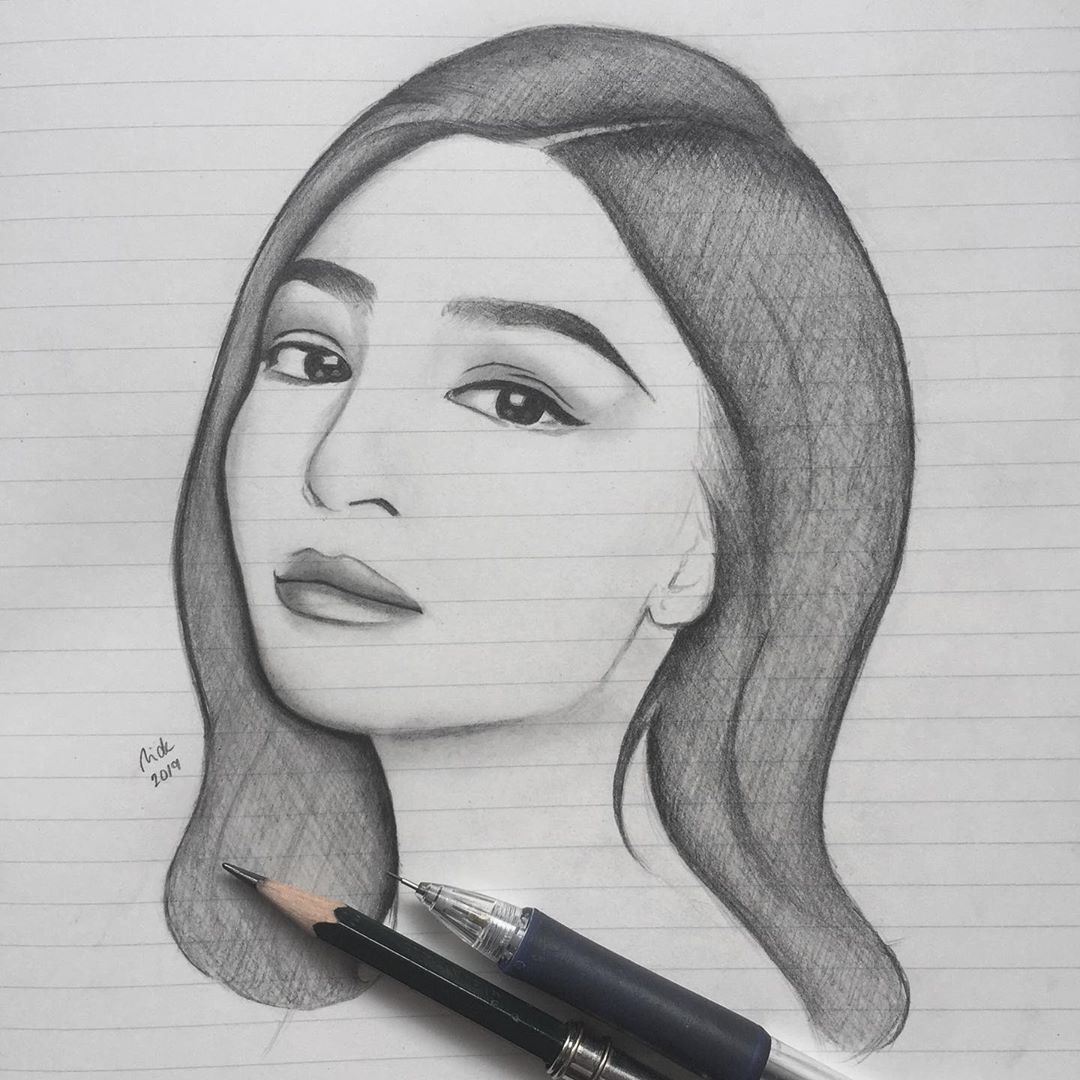 Nadine Lustre Drawing Creative Style