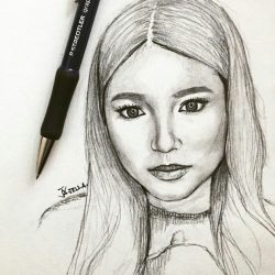 Nadine Lustre Drawing Intricate Artwork