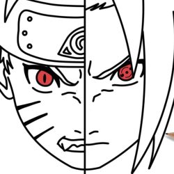 Naruto And Sasuke Drawing Realistic Sketch