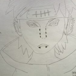 Naruto Pain Drawing Artistic Sketching