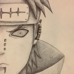 Naruto Pain Drawing Detailed Sketch