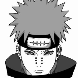 Naruto Pain Drawing Fine Art