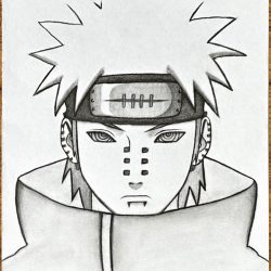 Naruto Pain Drawing Hand drawn Sketch