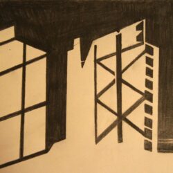 Negative Space Drawing Hand Drawn Sketch