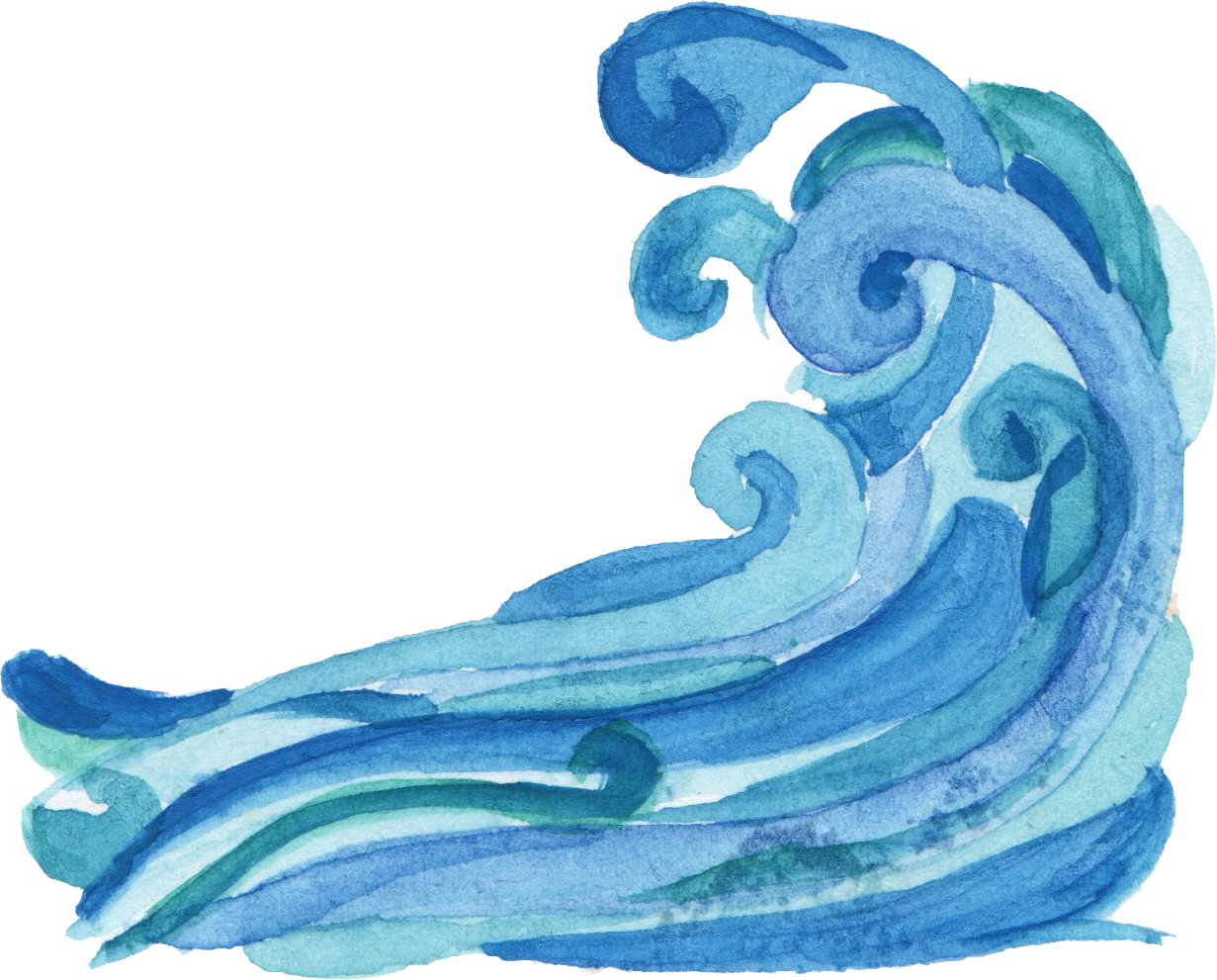 Ocean Waves Drawing Creative Style