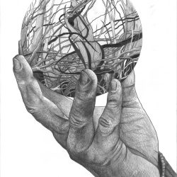 Orb Drawing Hand drawn