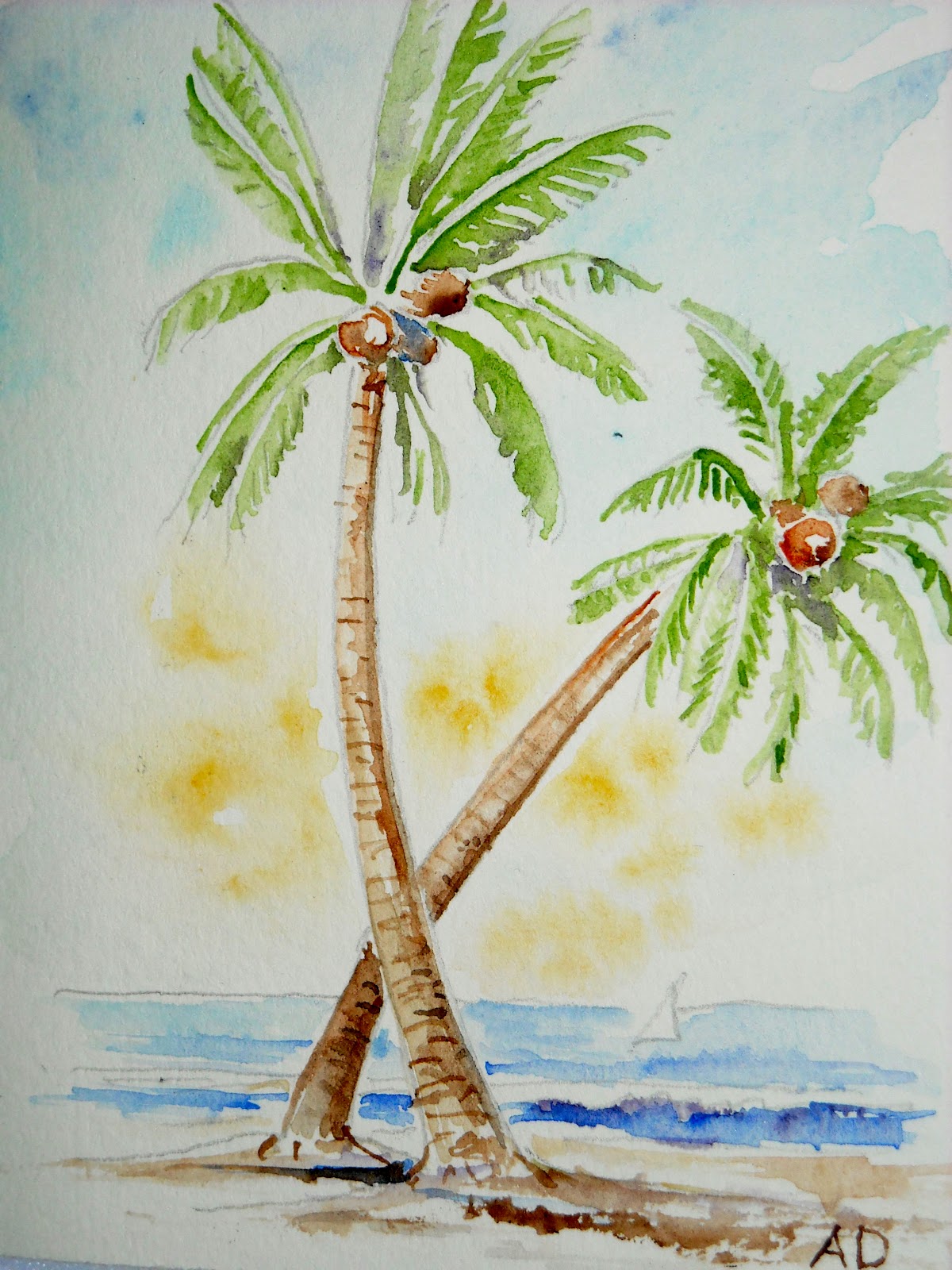 Palm Trees Drawing