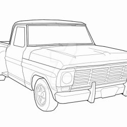 Pickup Truck Drawing Art