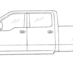 Pickup Truck Drawing Hand drawn