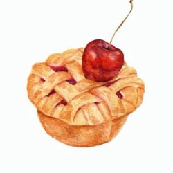 Pie Drawing Hand drawn