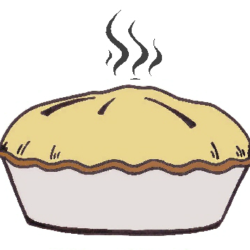 Pie Drawing Realistic Sketch