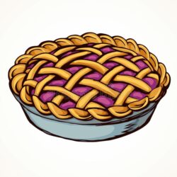 Pie Drawing Sketch