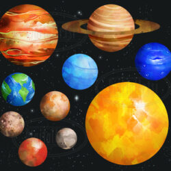 Planets Drawing