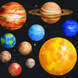 Planets Drawing Amazing Sketch