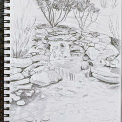 Pond Drawing Sketch