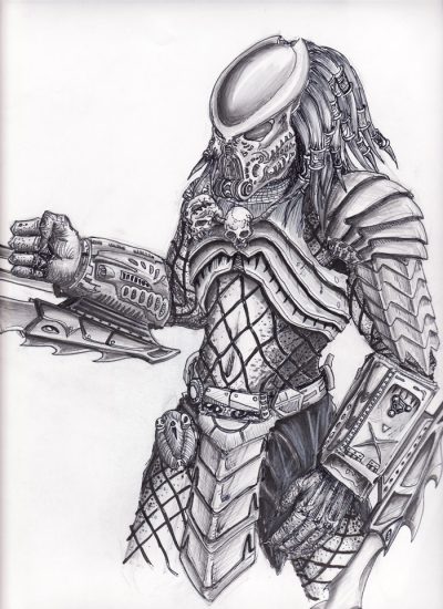 Predator, Stealth, Alien, Survival, Hunt Drawing