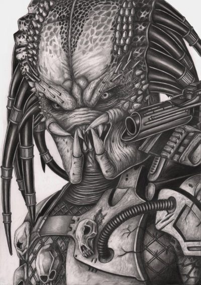 Predator, Survival, Fear, Stealth, Hunt Drawing