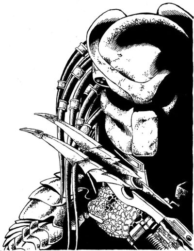 Predator, Stealth, Alien, Survival, Hunt Drawing