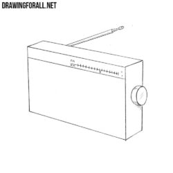 Radio Drawing Stunning Sketch