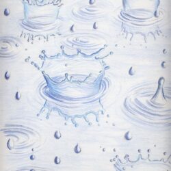 Rain Drawing Art