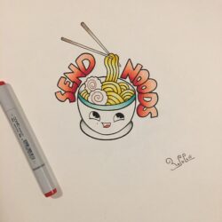 Ramen Drawing Art