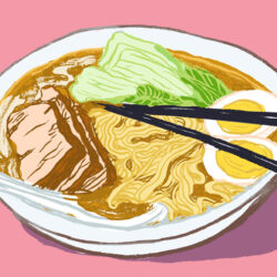 Ramen Drawing Artistic Sketching