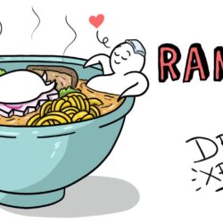 Ramen Drawing Realistic Sketch