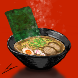 Ramen Drawing Sketch