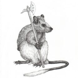 Rat Drawing Modern Sketch