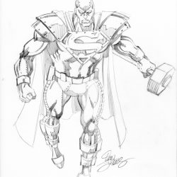 Reign of the Supermen Drawing Detailed Sketch