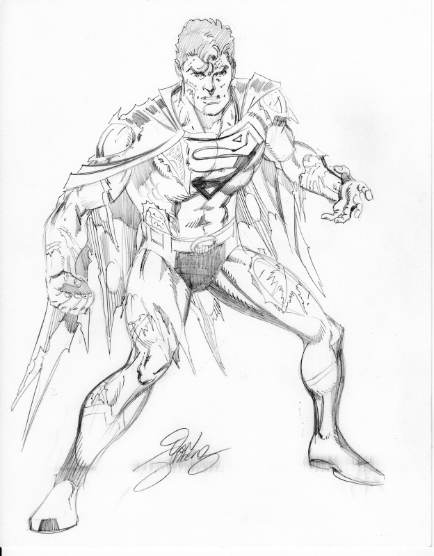 Reign of the Supermen Drawing Hand drawn