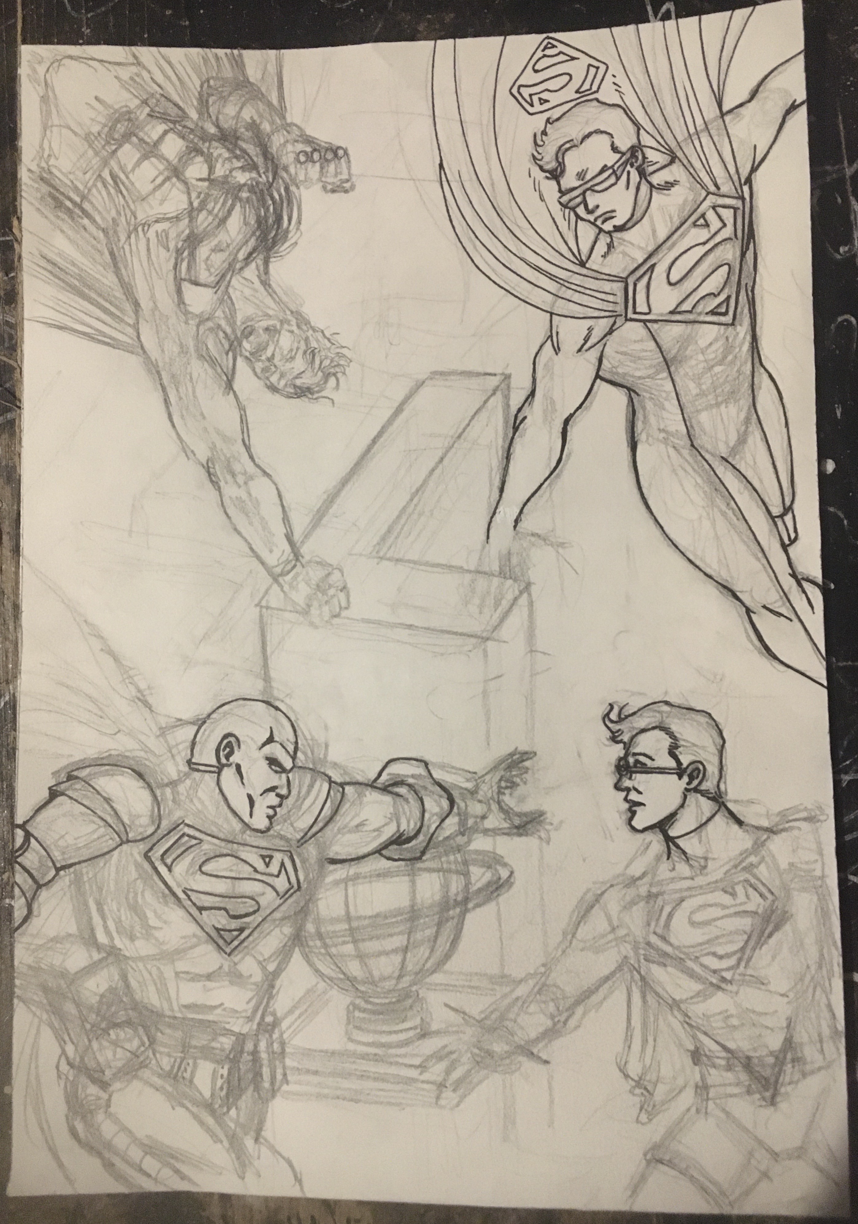 Reign of the Supermen Drawing Modern Sketch