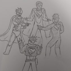 Reign of the Supermen Drawing Sketch