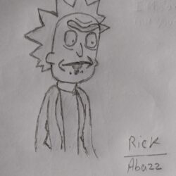 Rick Drawing Realistic Sketch