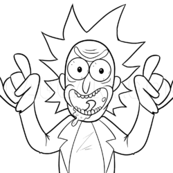 Rick Drawing Sketch